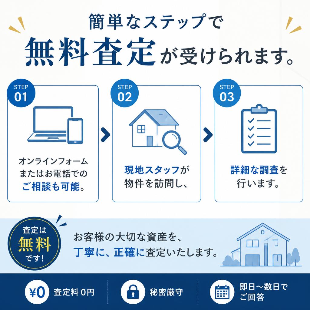 無料査定の流れ