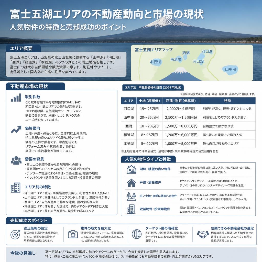 富士五湖の不動産市場の現状
