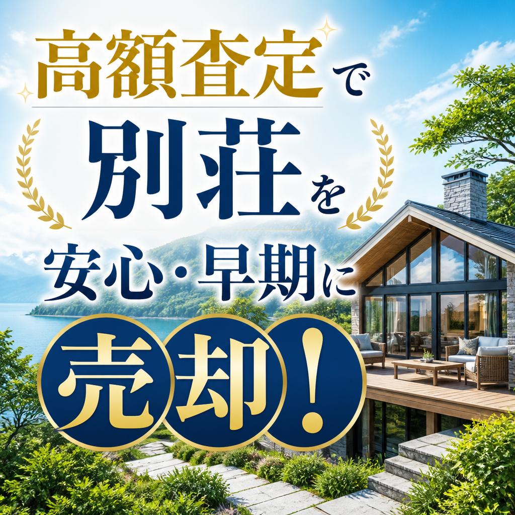 高額査定で別荘を安心・早期に売却！