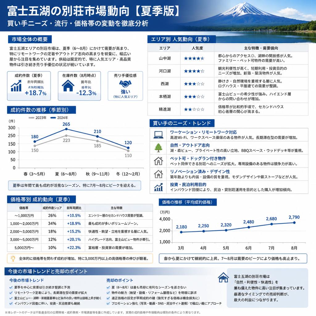 夏季の別荘市場動向