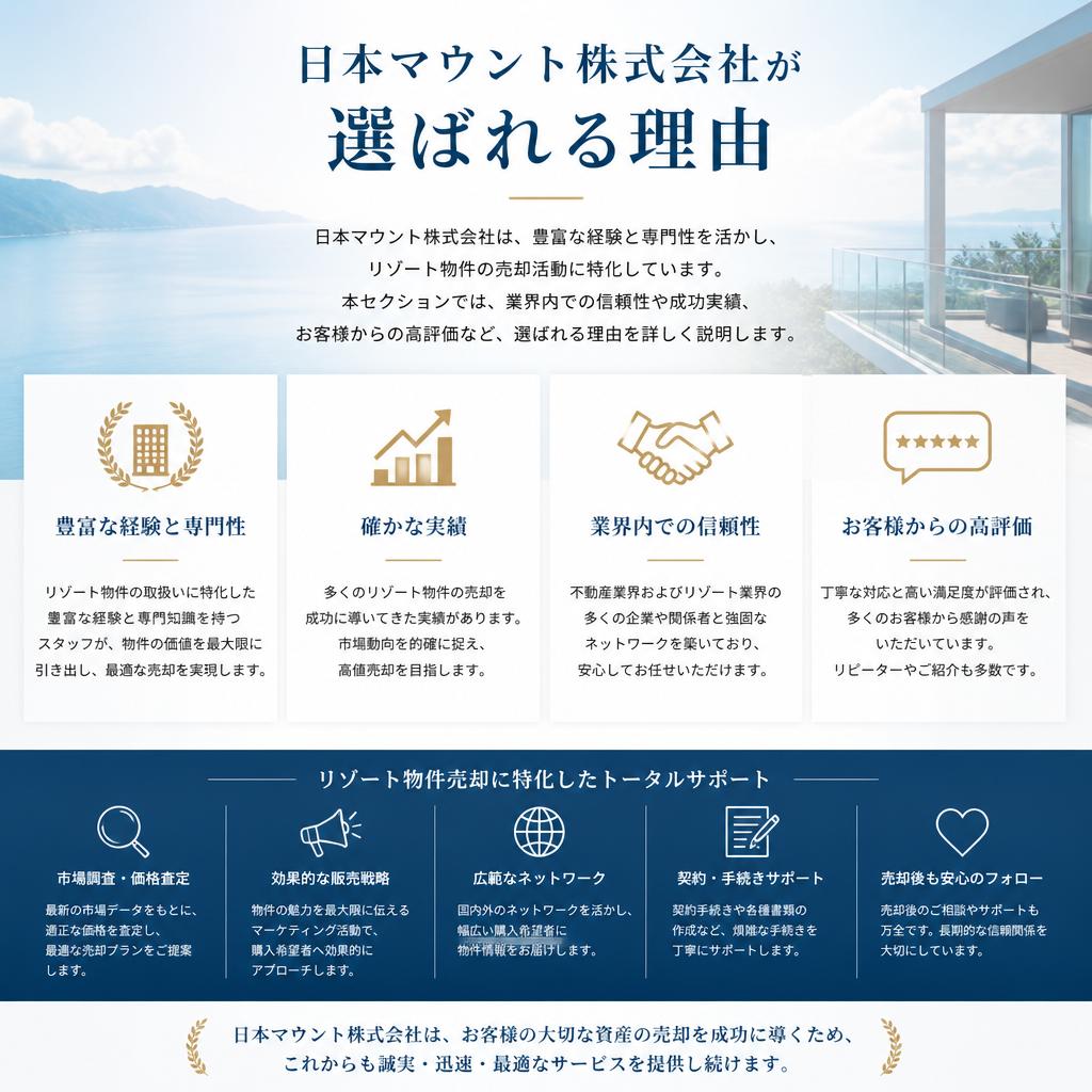 なぜ日本マウント株式会社を選ぶのか？