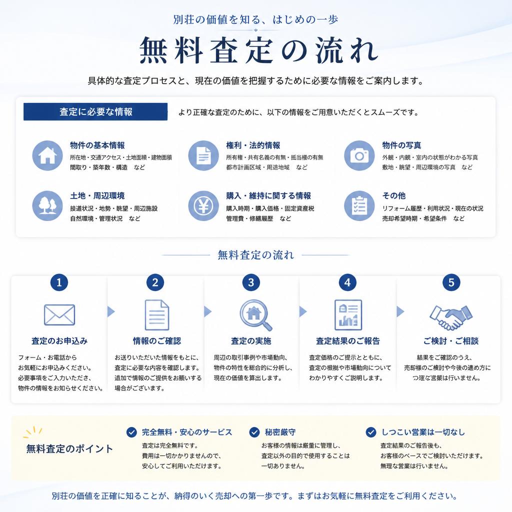 無料査定の流れ