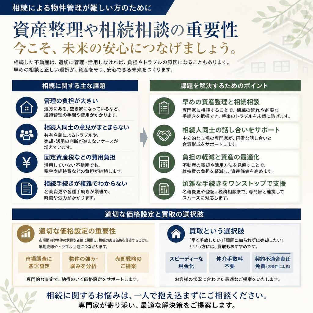 資産整理と相続のご相談