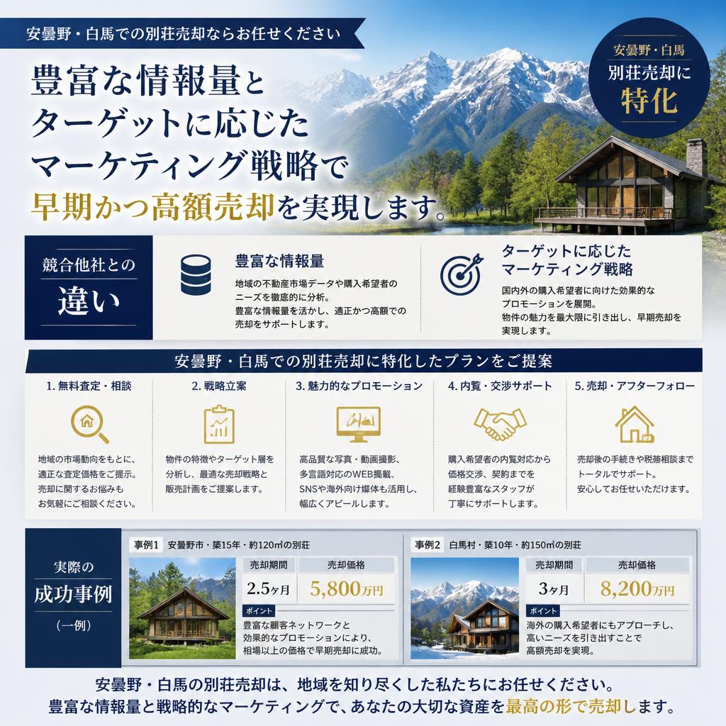 他社にはない独自の売却プラン