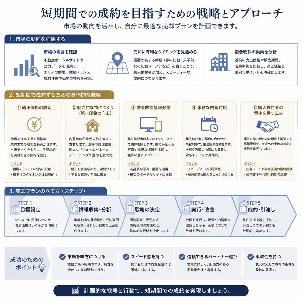 早期成約を実現するための戦略