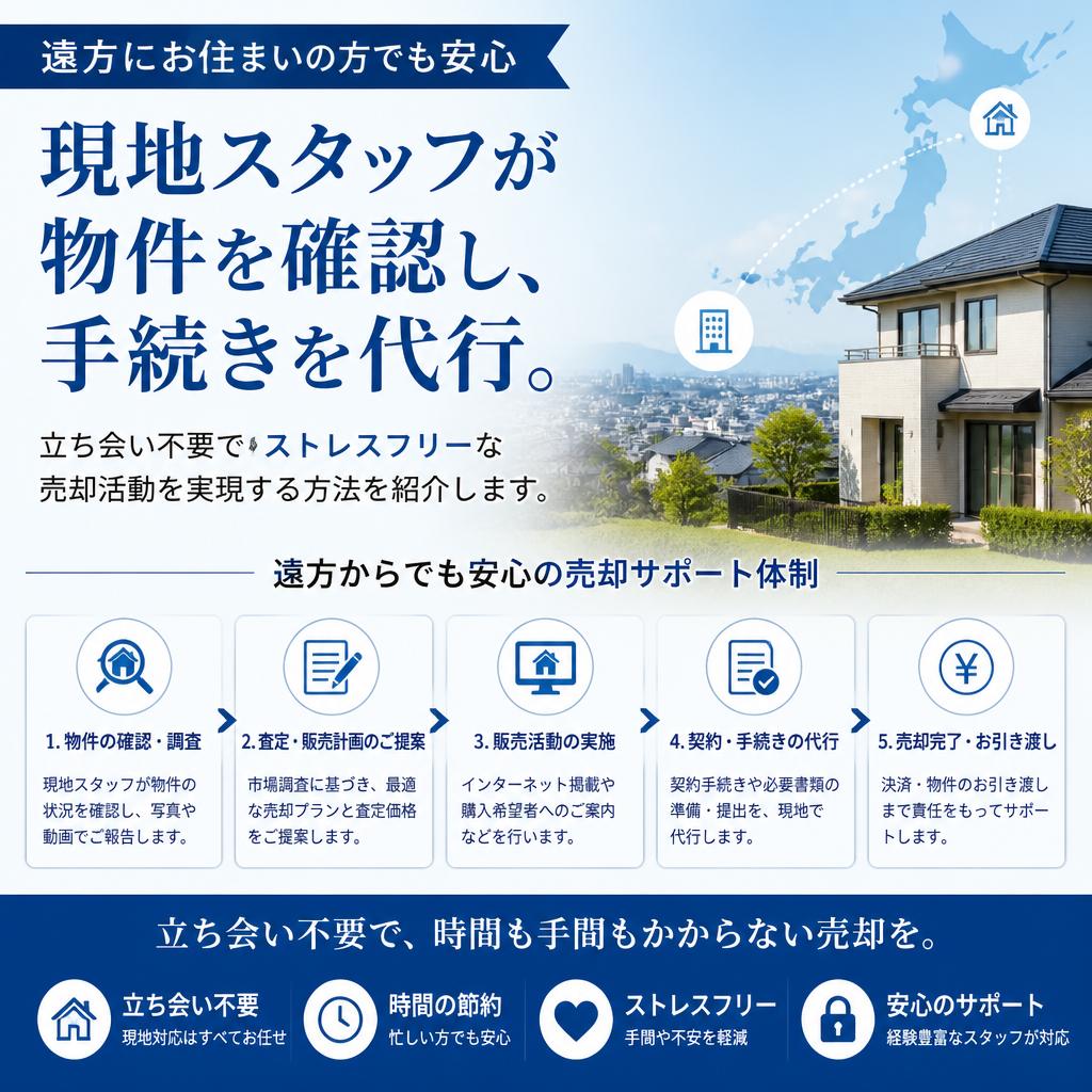 立ち会い不要でのスムーズな手続き